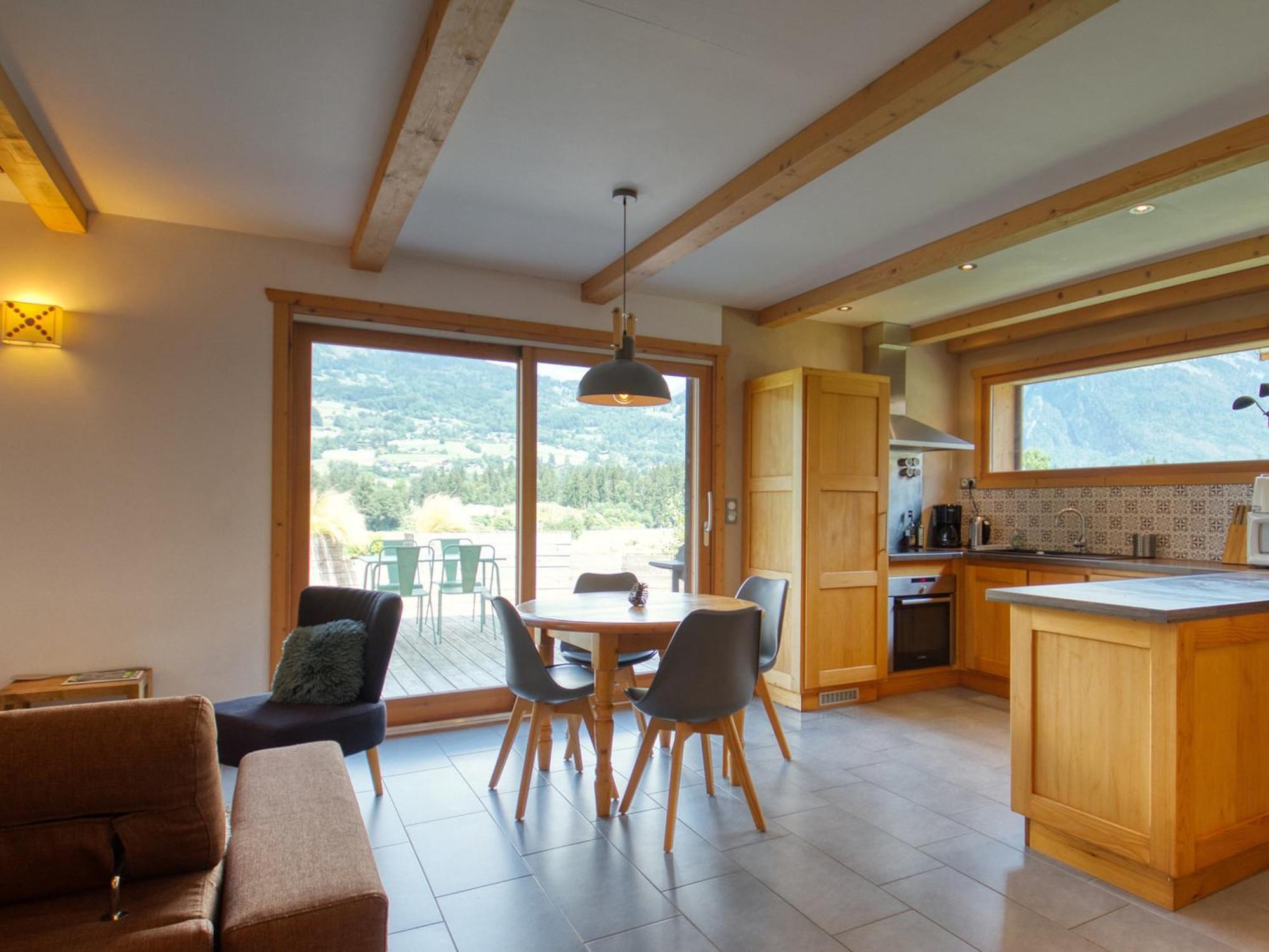 Duplex 2 Chambres Avec Grande Terrasse, Animaux Acceptes, A Samoens - Fr-1-642-77 Bagian luar foto